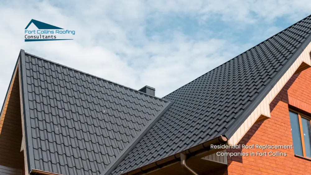 Fort Collins Roofing Consultants offering residential roof replacement with modern tile roofing